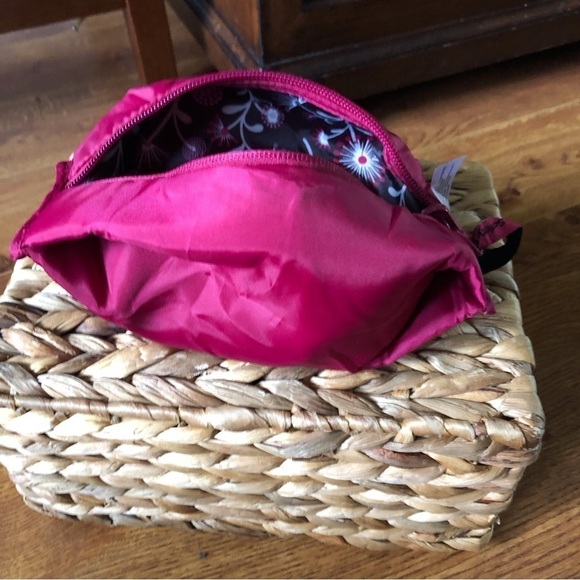 Mini square floral reversible cometic bag - Picture 4 of 5